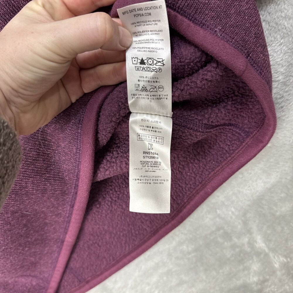 Patagonia Burgundy Quarter-Zip Women's Better Sweater - Picture 10 of 11
